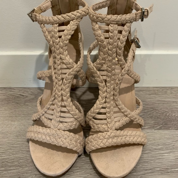 Aldo Sinfony Braided Caged Heels - Picture 1 of 4